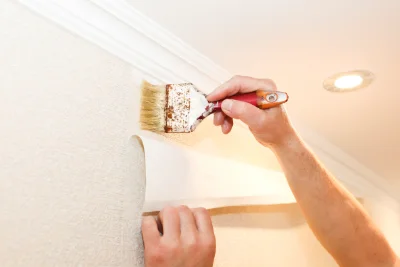 Pose de papier peint à Champdeuil — revêtements muraux et toiles de verre